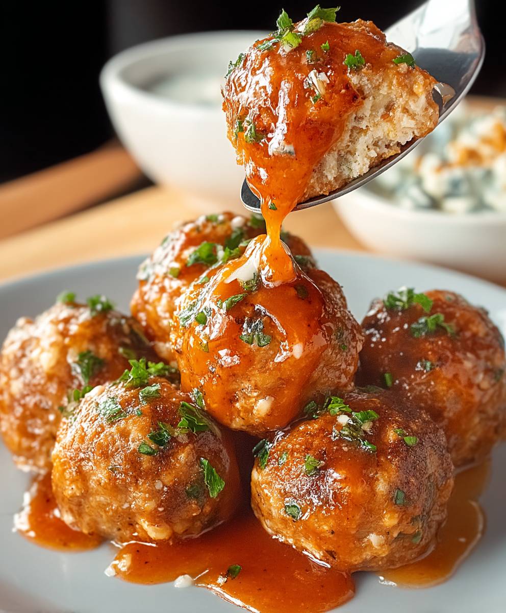 Buffalo Hähnchen Fleischbällchen