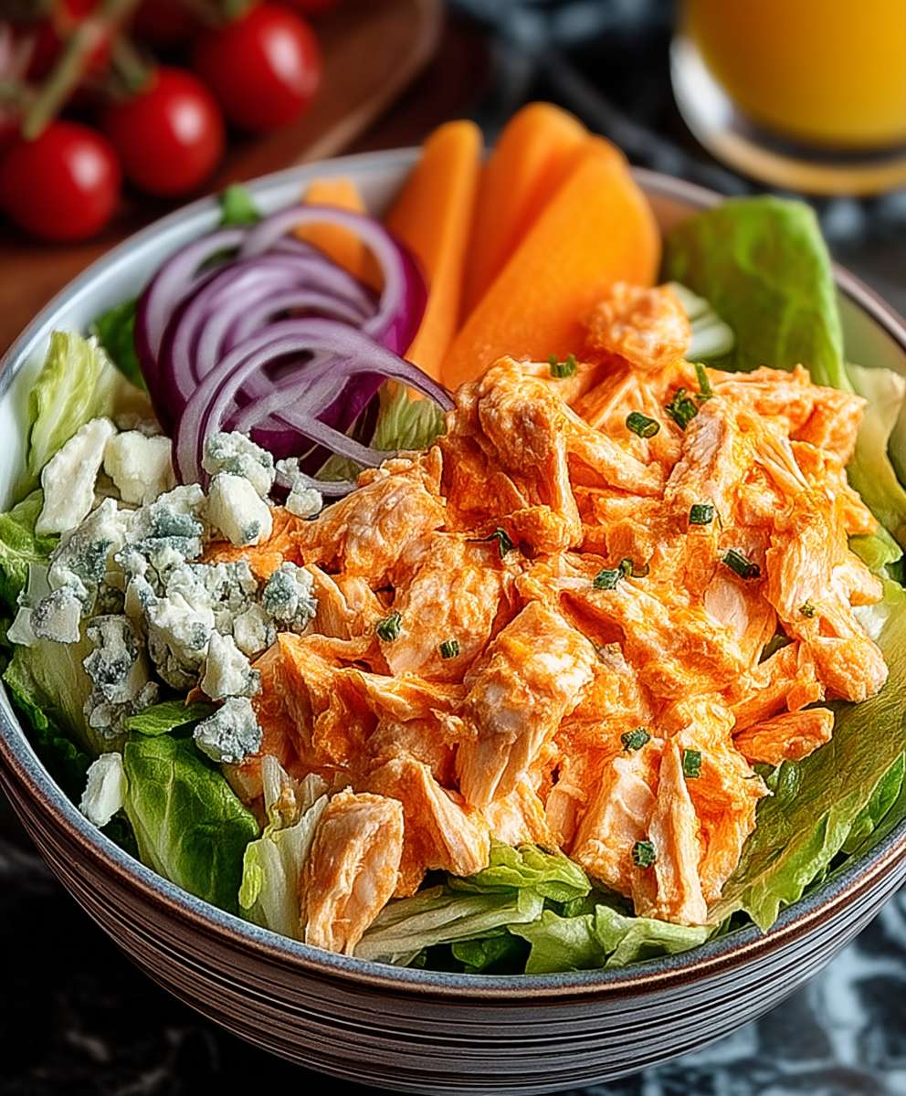 Buffalo Hähnchensalat