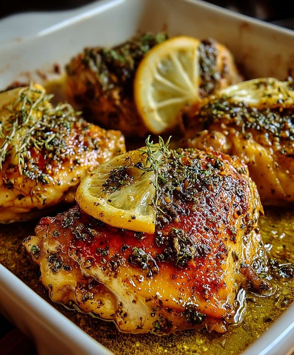 Zitronenbutter Hähnchen backen
