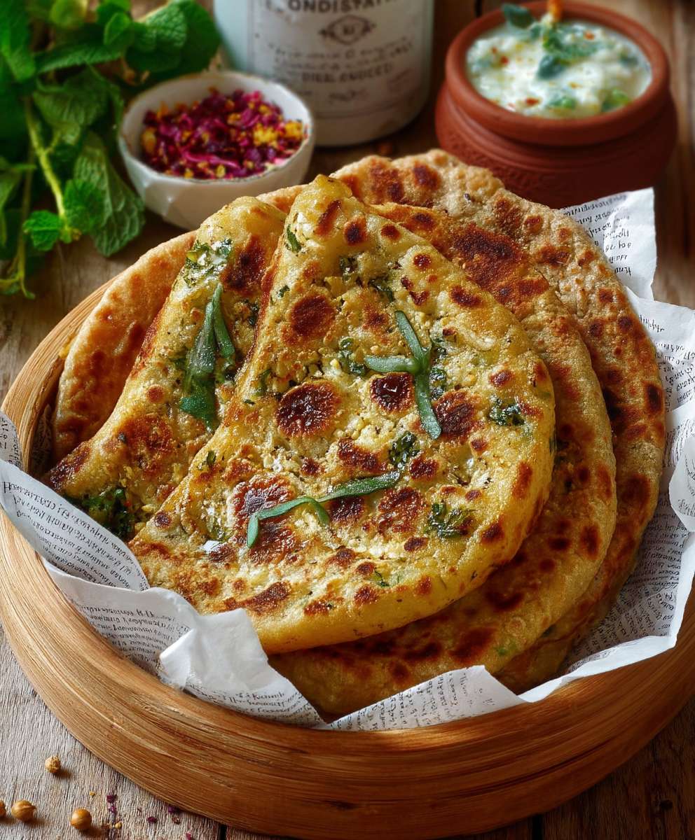 Gefülltes Pfannenbrot mit Blumenkohl