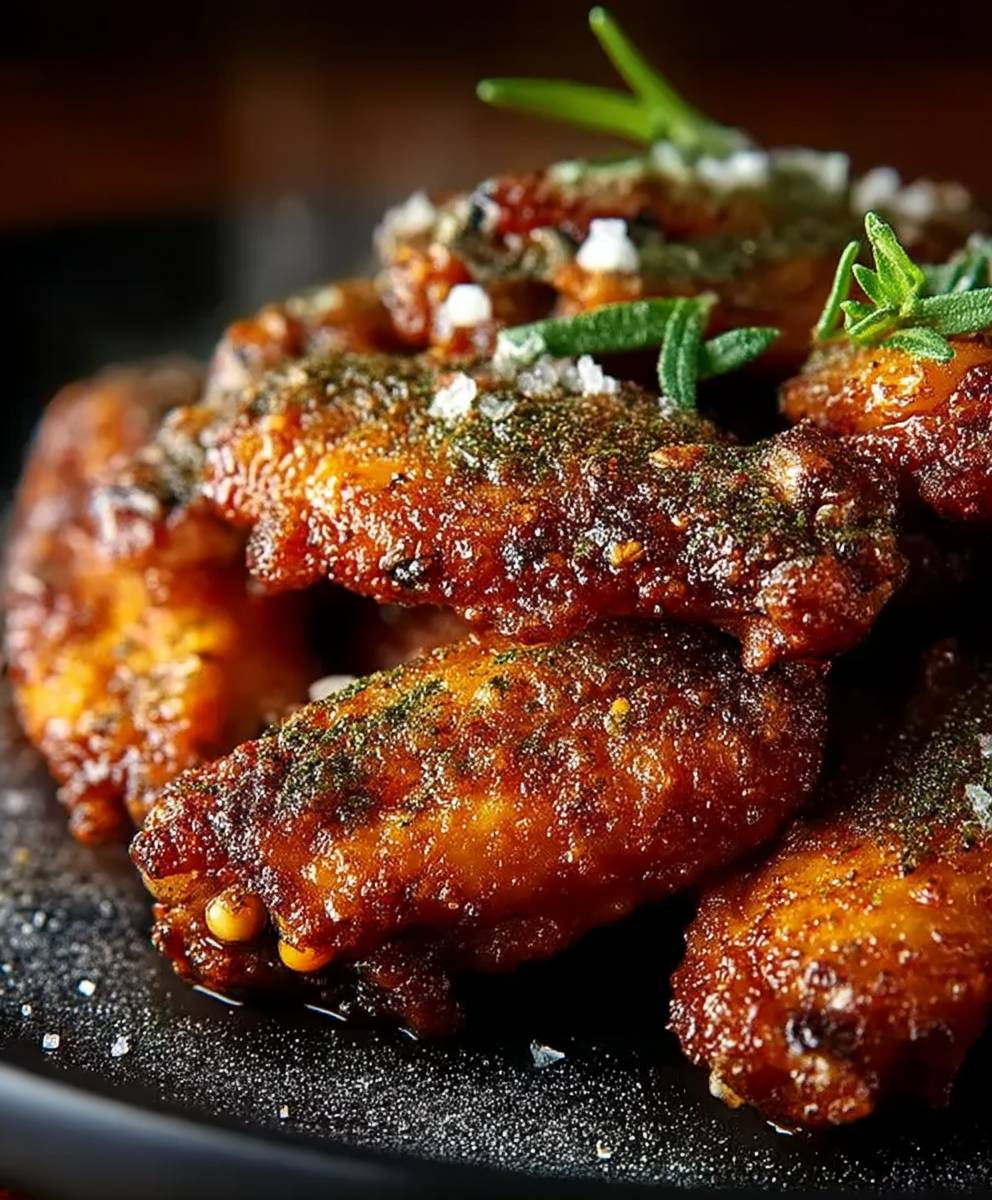 Knusprige Chicken Wings Trockenrub