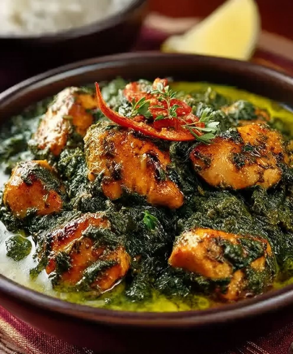 Hähnchen Saag zubereiten