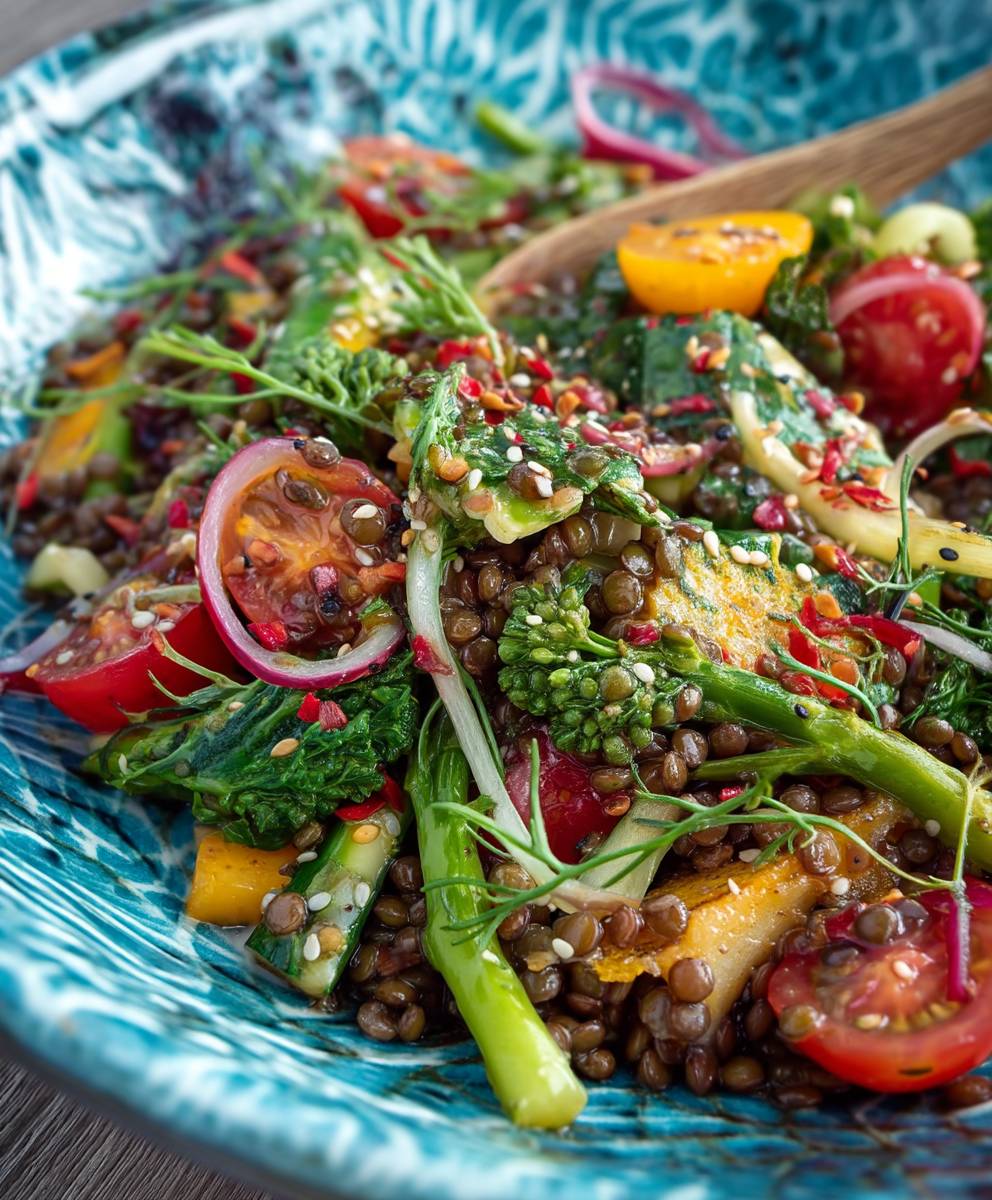 Linsen Salat orientalisch