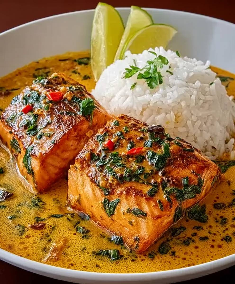 Kokos Curry Lachs