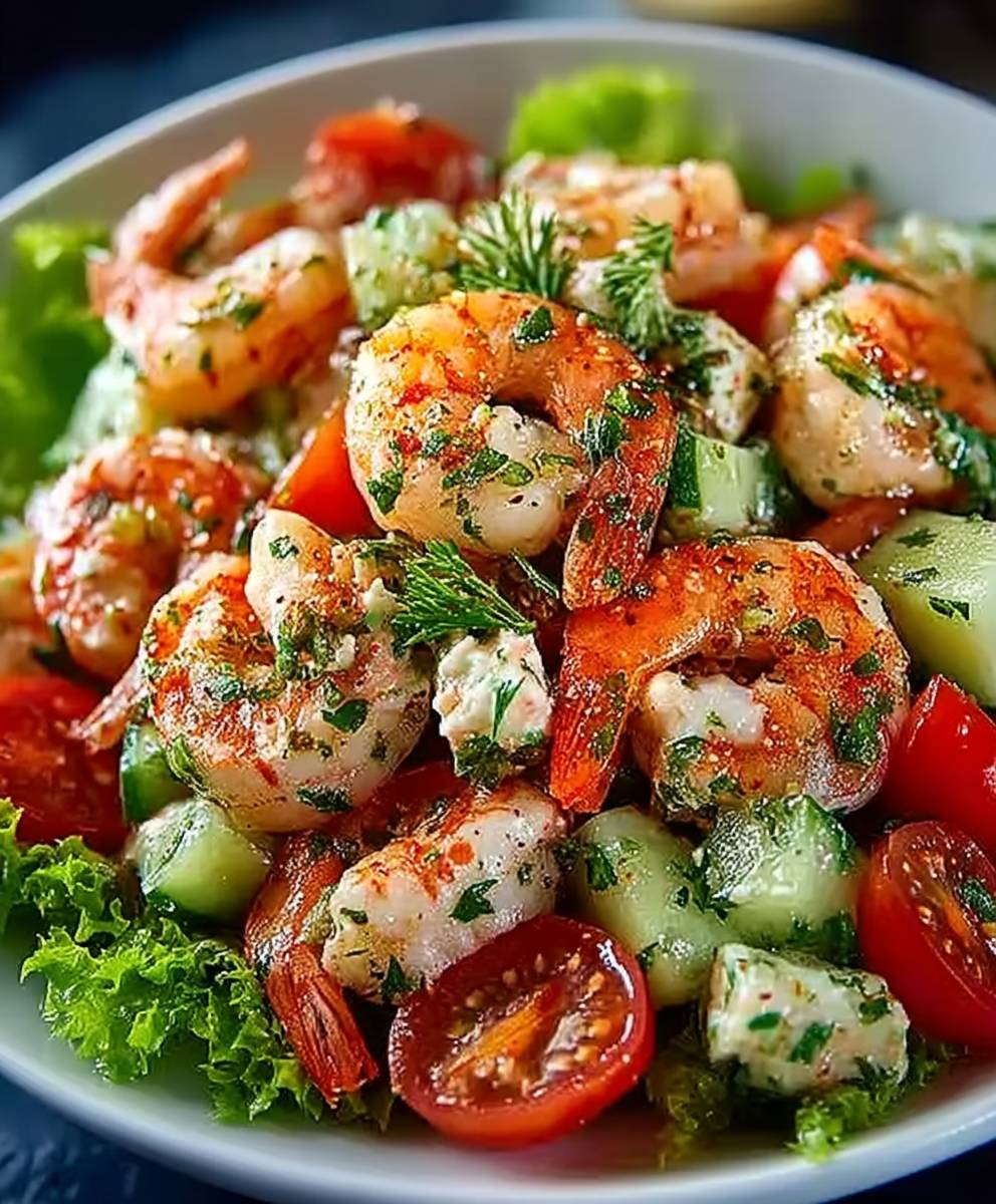 Garnelensalat einfach zubereiten