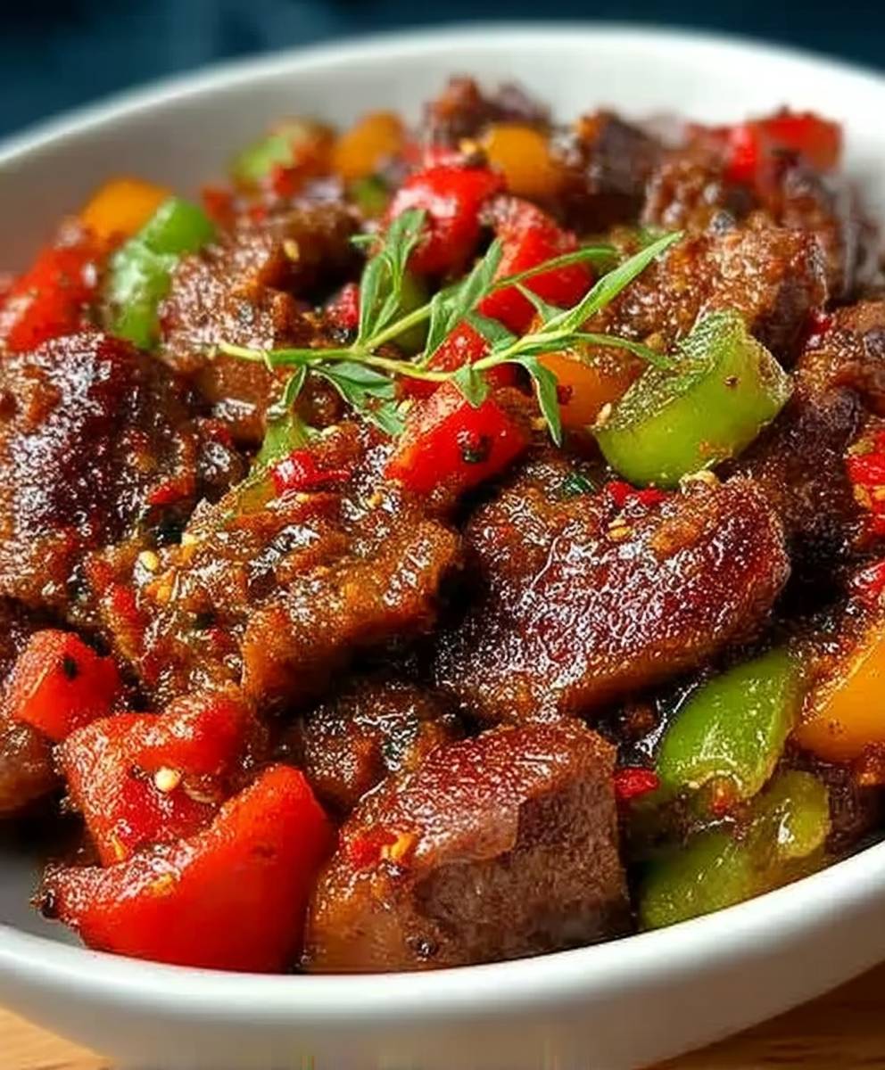 Pfeffriges Ziegenfleisch Asun