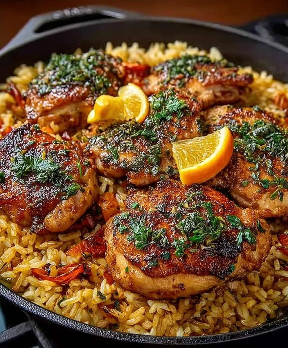 Louisiana Hähnchen Reis Pfanne