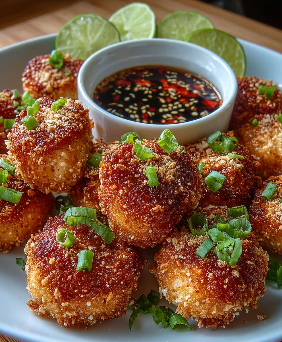 Knusprige Garnelenbällchen Asiatisch