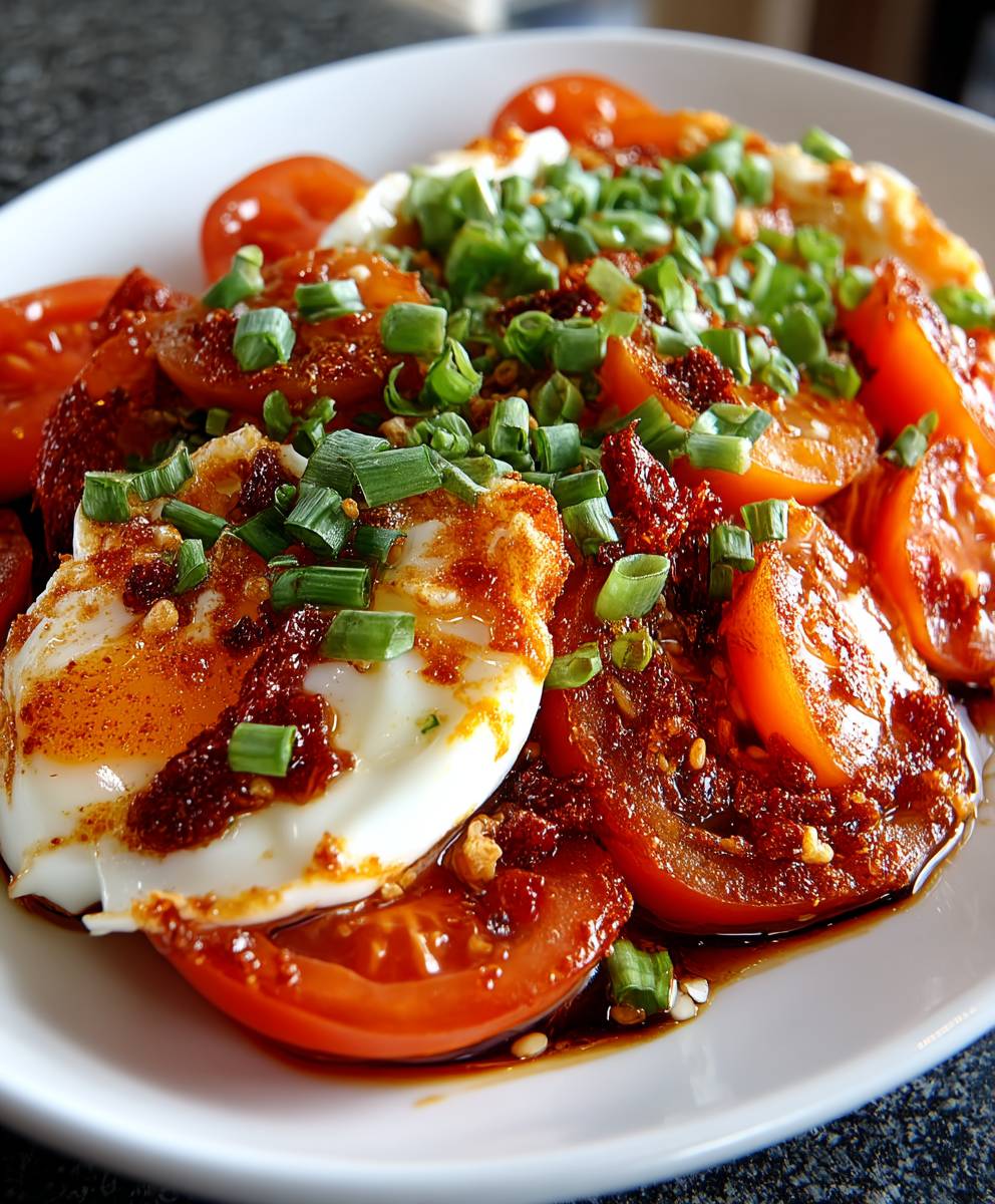 Gebratene Tomaten mit Ei
