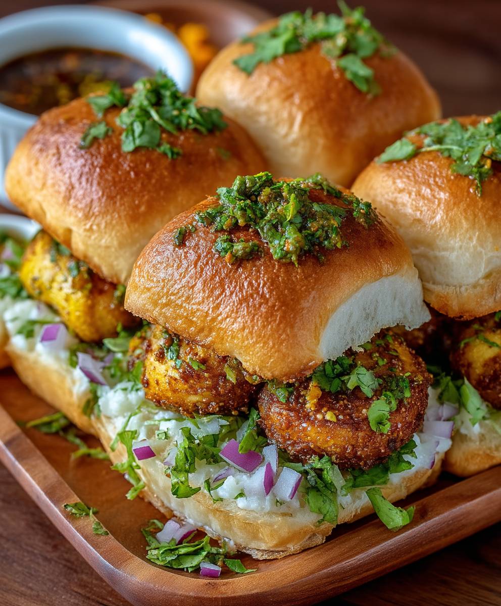 Vada Pav Streetfood Indien