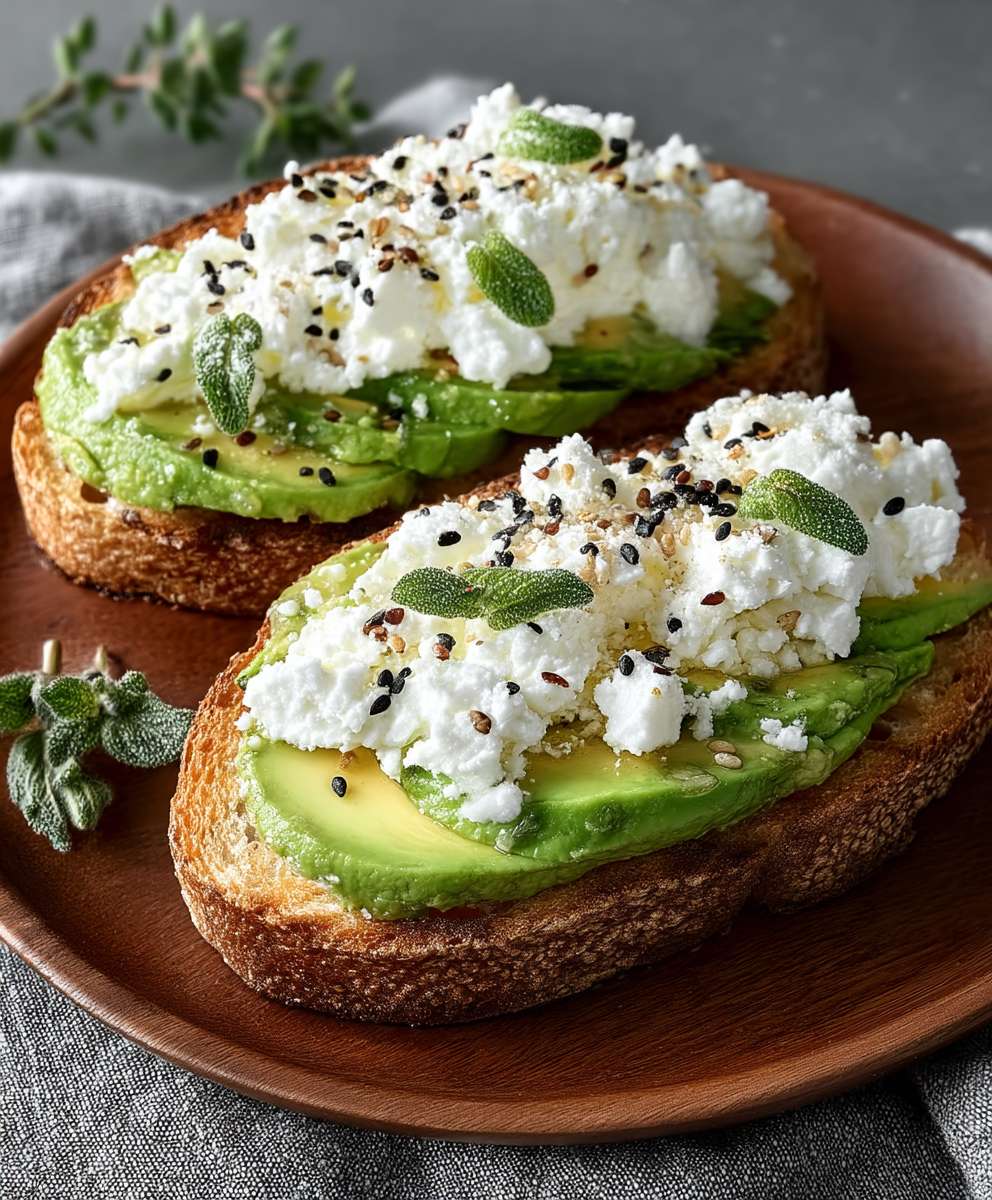 Hüttenkäse Avocado Toast