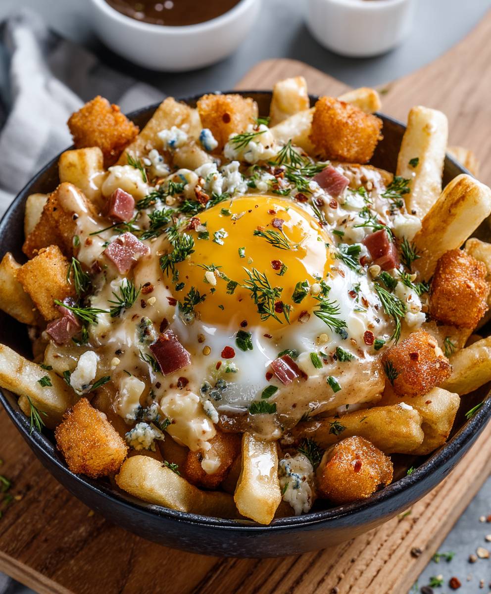 Frühstück Poutine selber machen
