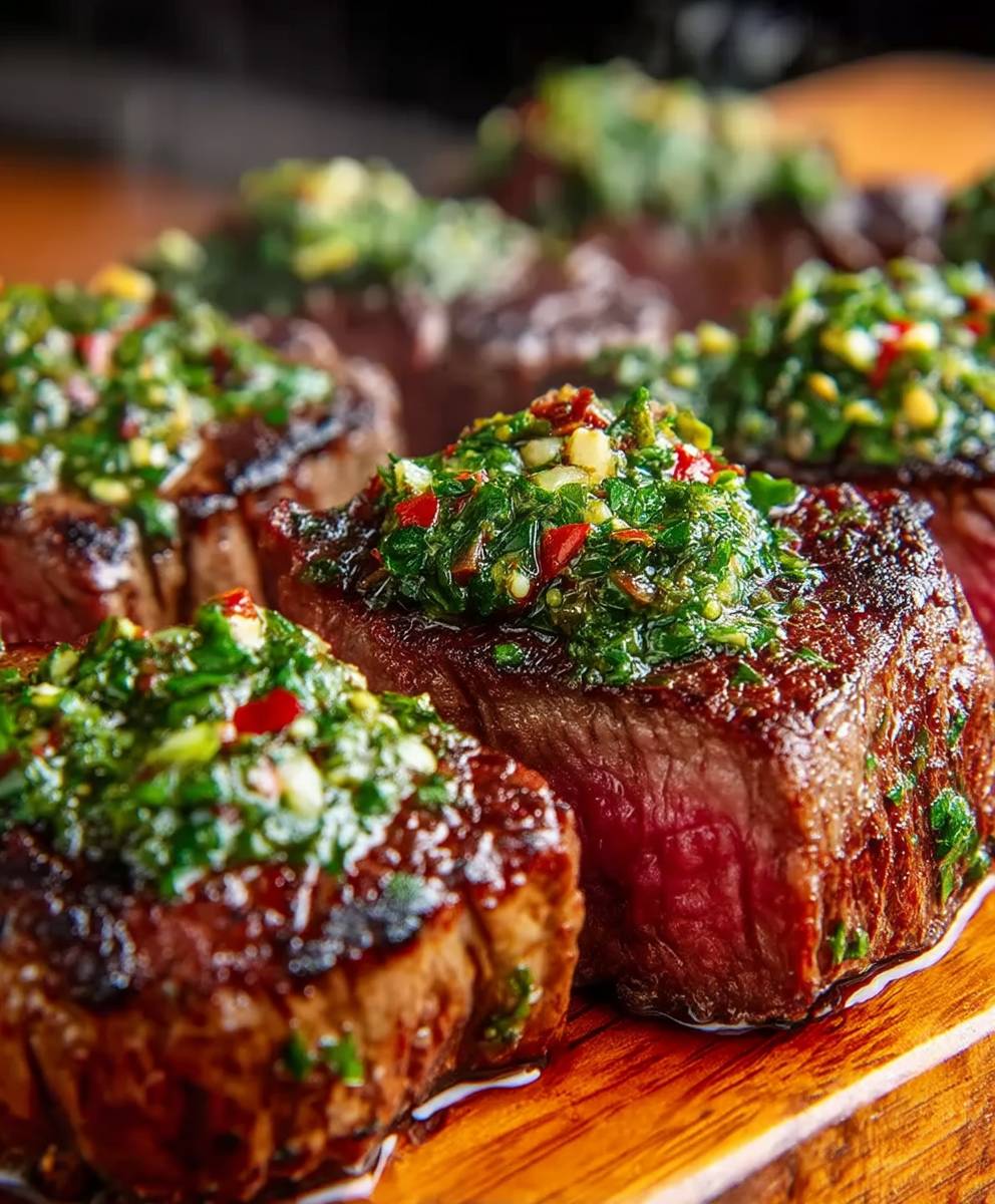 Argentinisches Churrasco Chimichurri