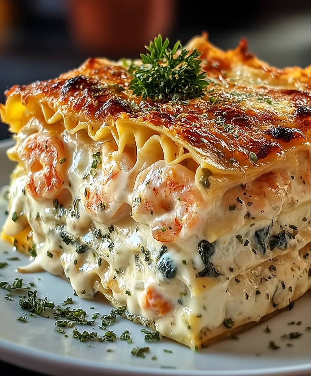 Lasagne mit Garnelen