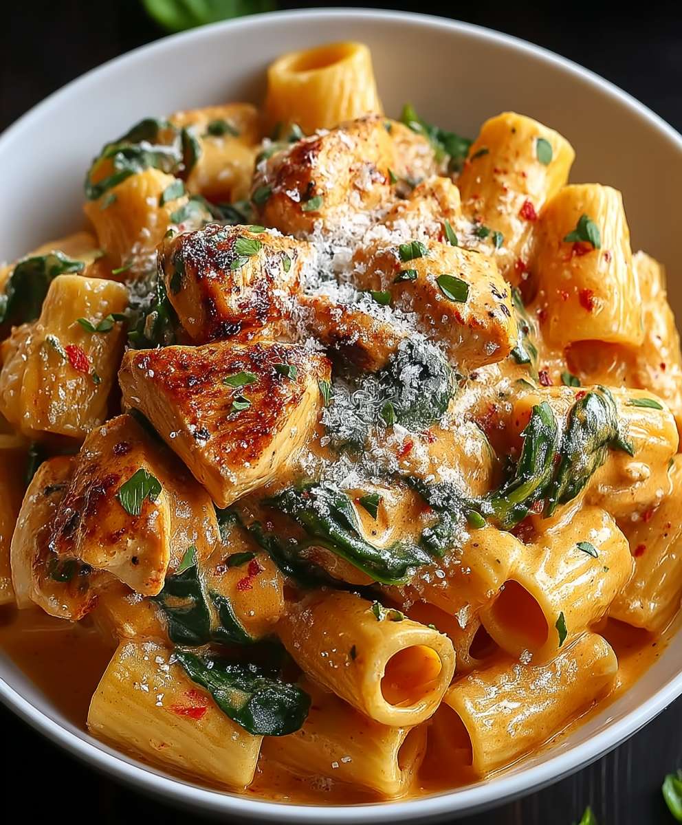 Paprika Hähnchen Pasta schnell