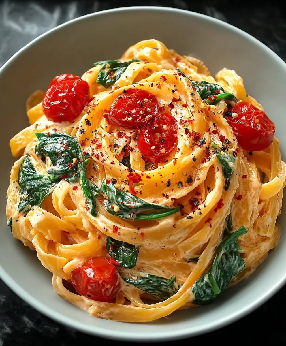 Würzige cremige Pasta
