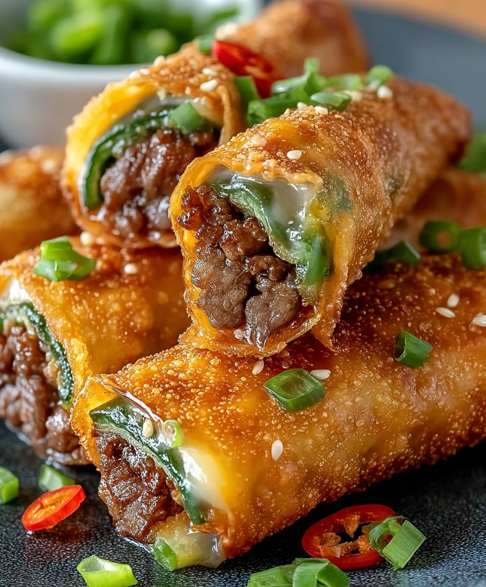 Beef Jalapeno Popper Frühlingsrollen