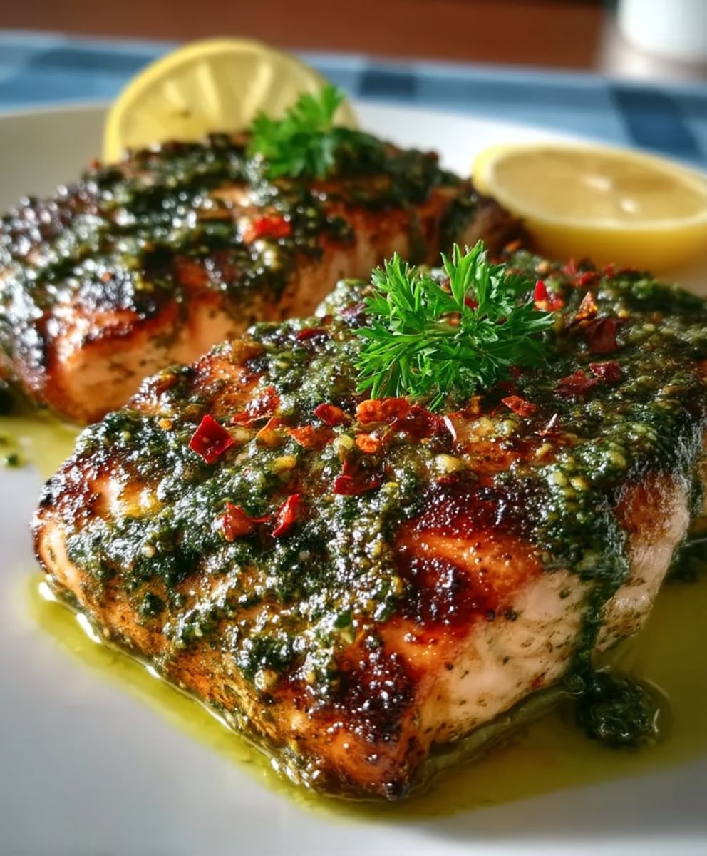 Pesto Lachs braten