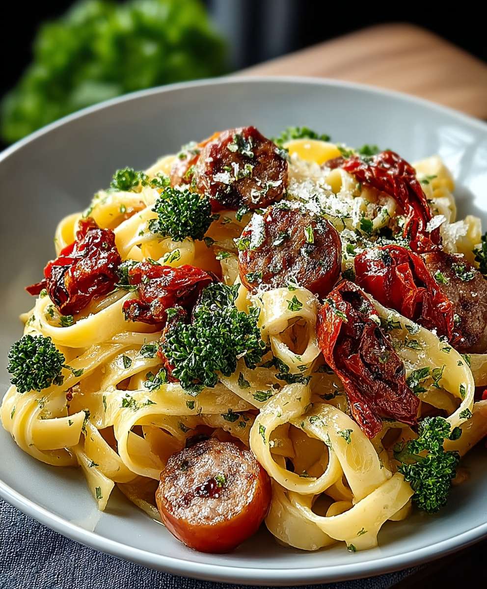 One Pot Pasta Wurst Tomaten