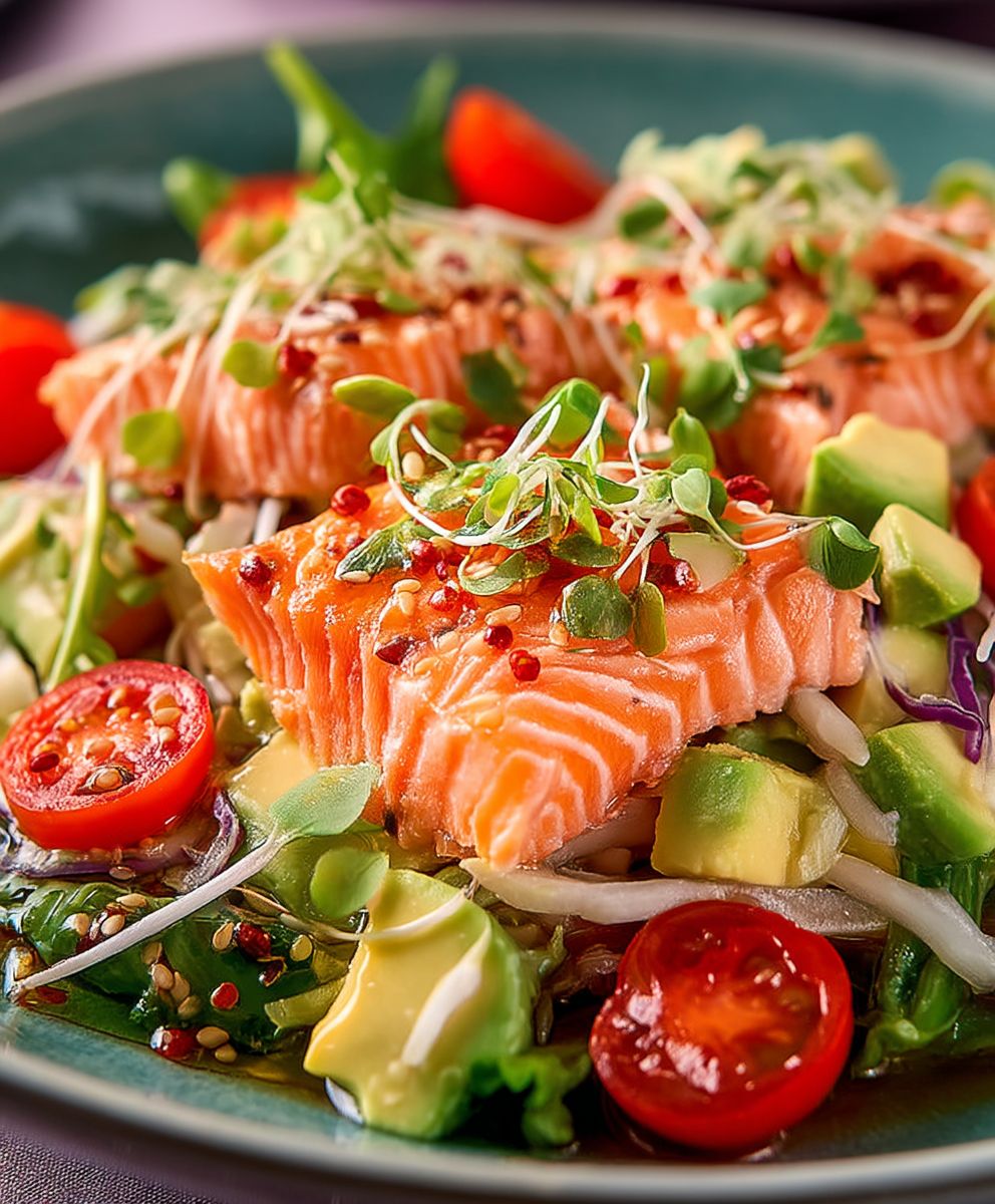 Lachs Avocado Salat schnell