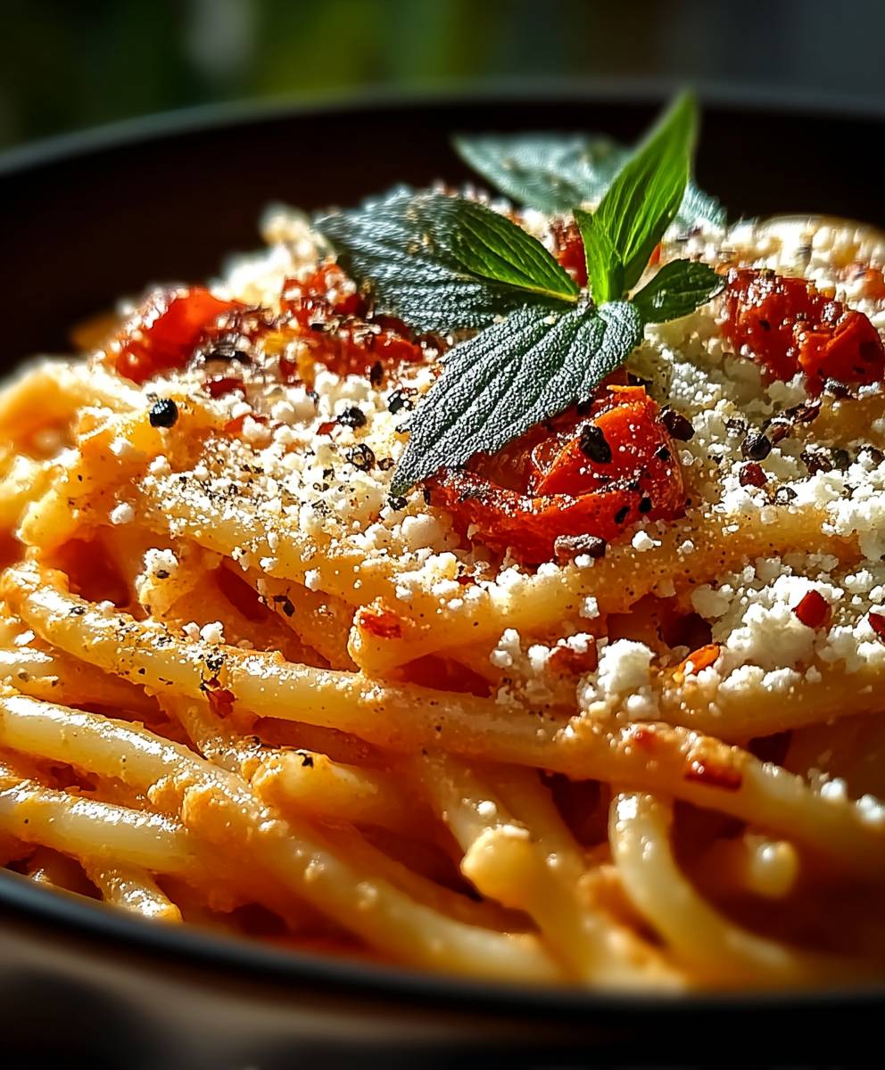 Cremige Tomaten Pasta Käse