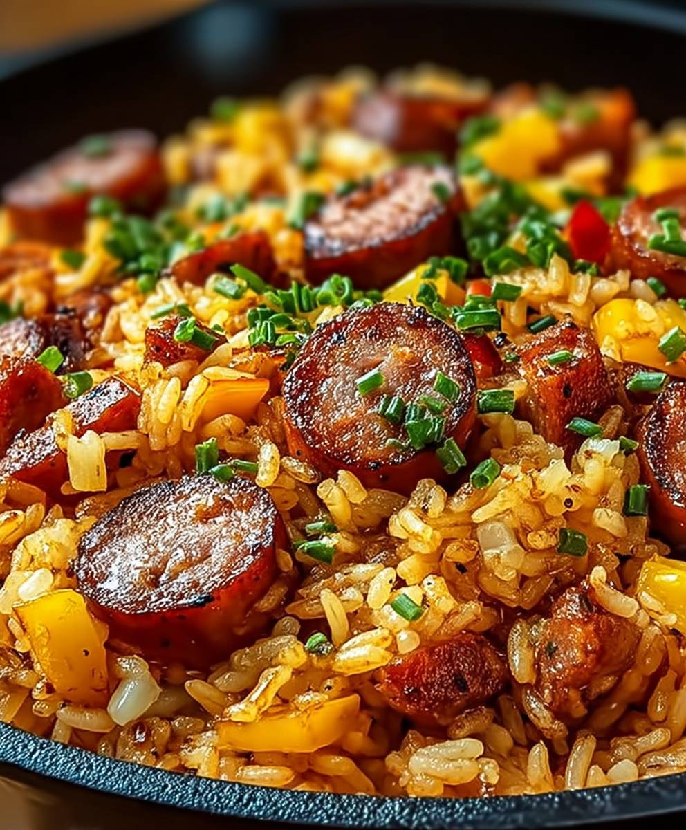 Cajun Wurst Reis Pfanne