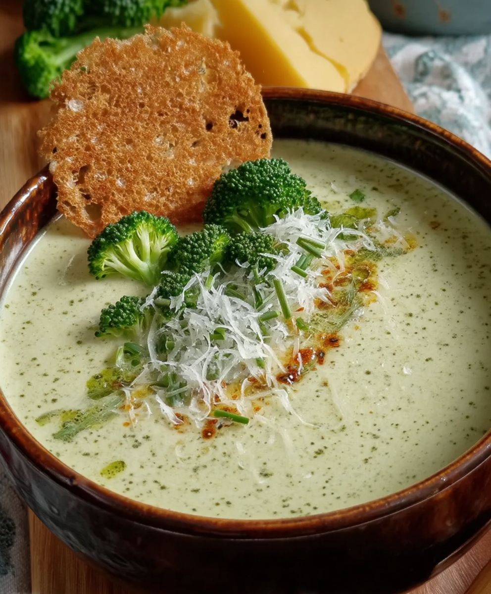 Brokkolicremesuppe Grana Padano