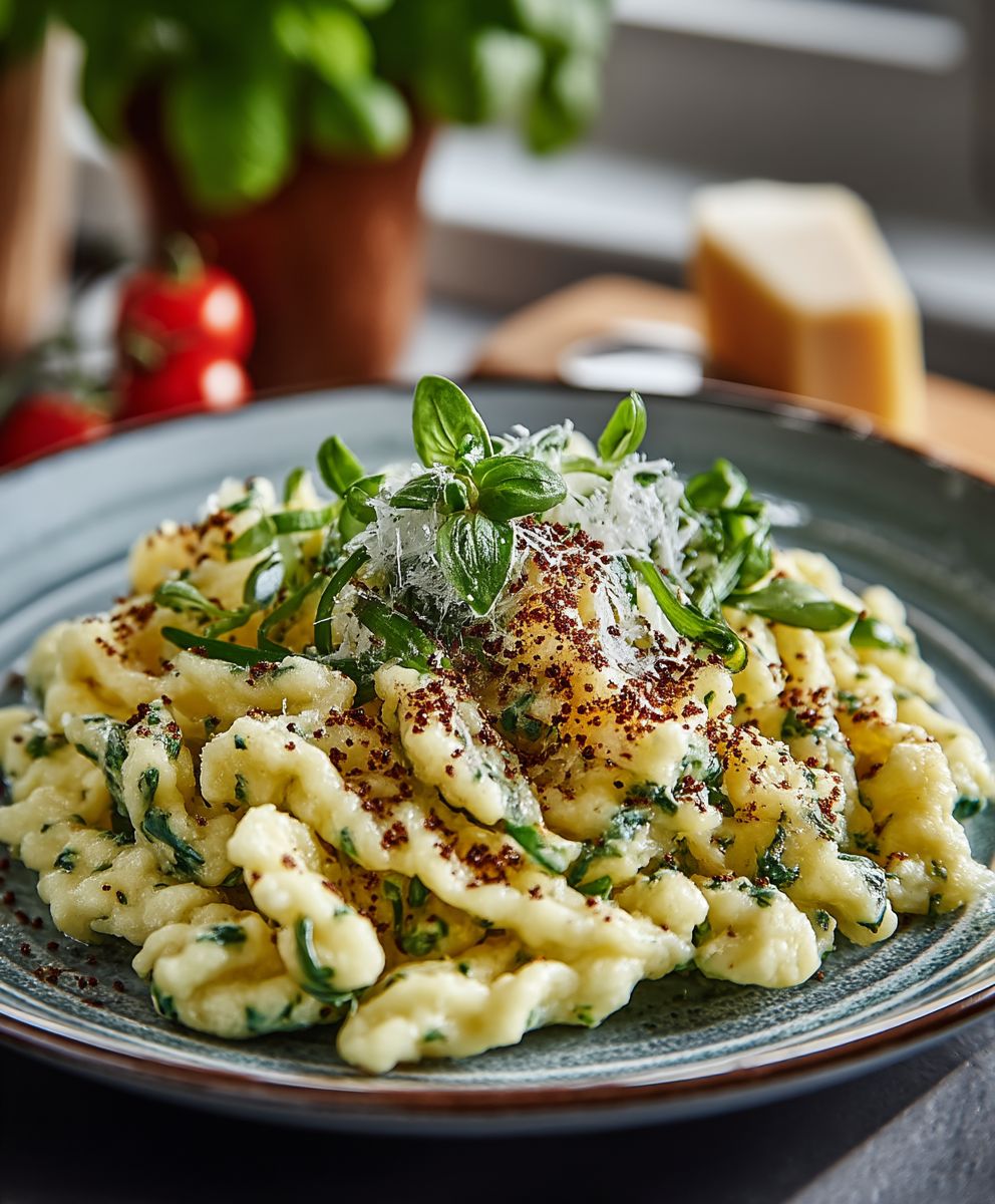 Bärlauch Spätzle selber machen