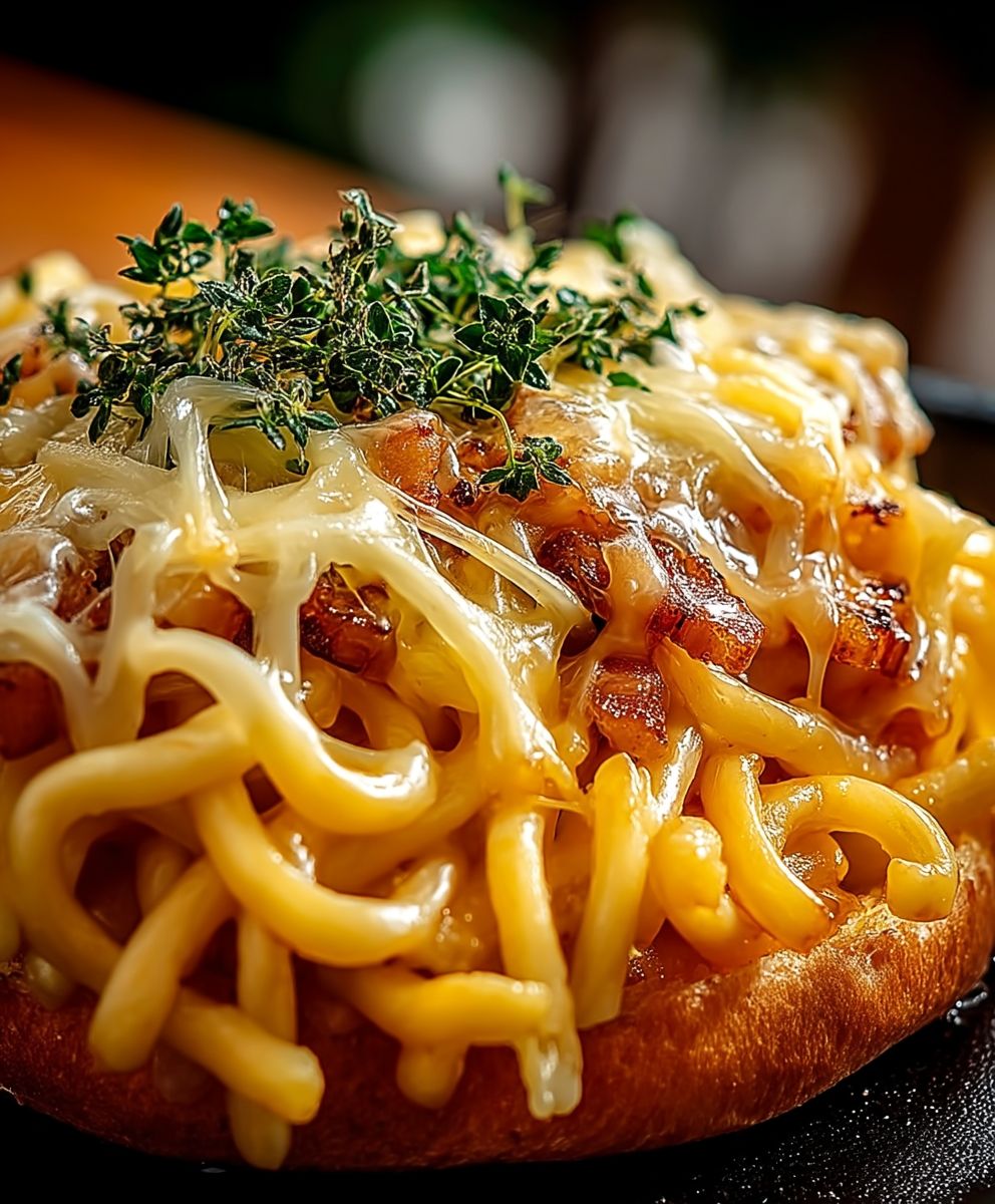 Käse Nudeln Burger