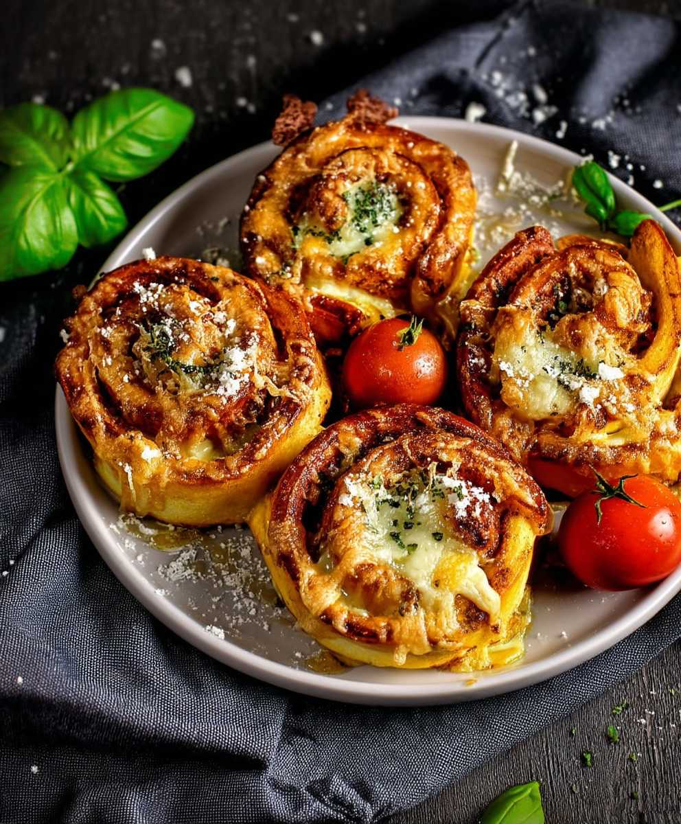 Pizzaschnecken backen