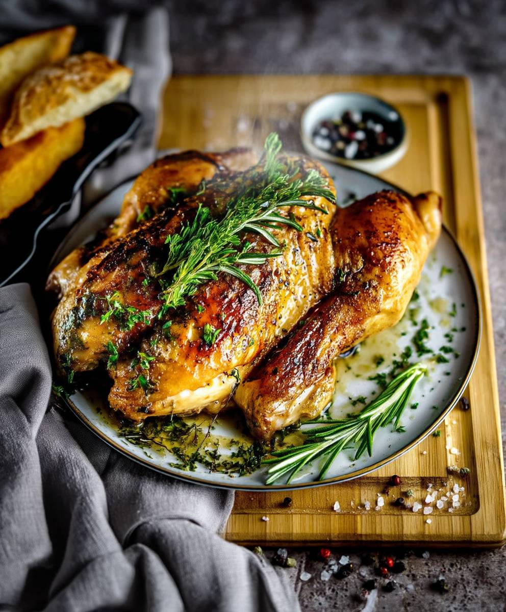 Kräuterhuhn Ofen backen