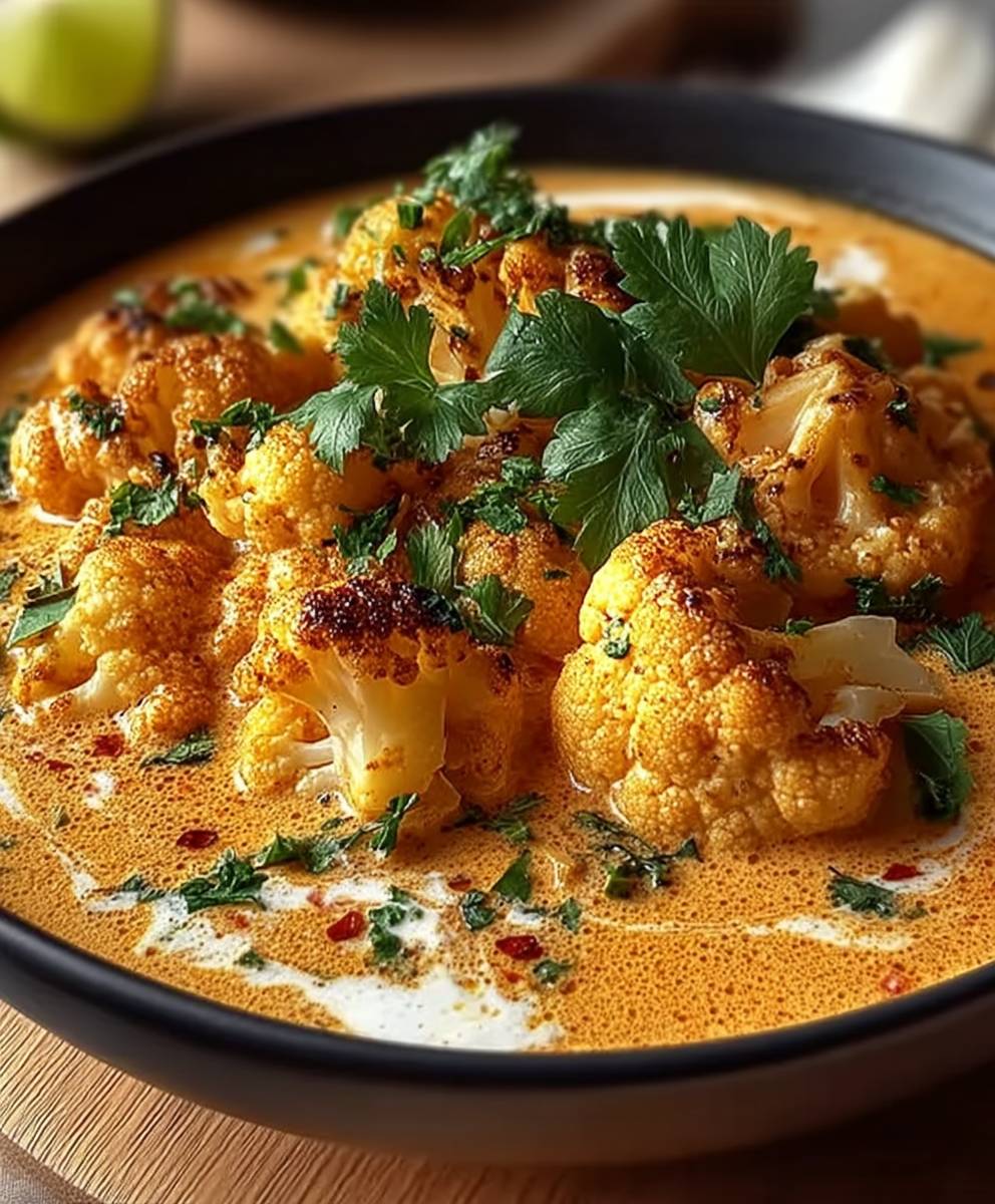 Blumenkohl Curry Backofen
