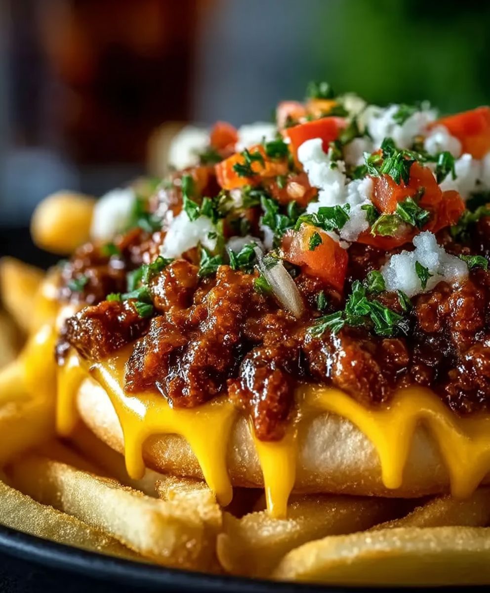 Chili Käse Pommes einfach