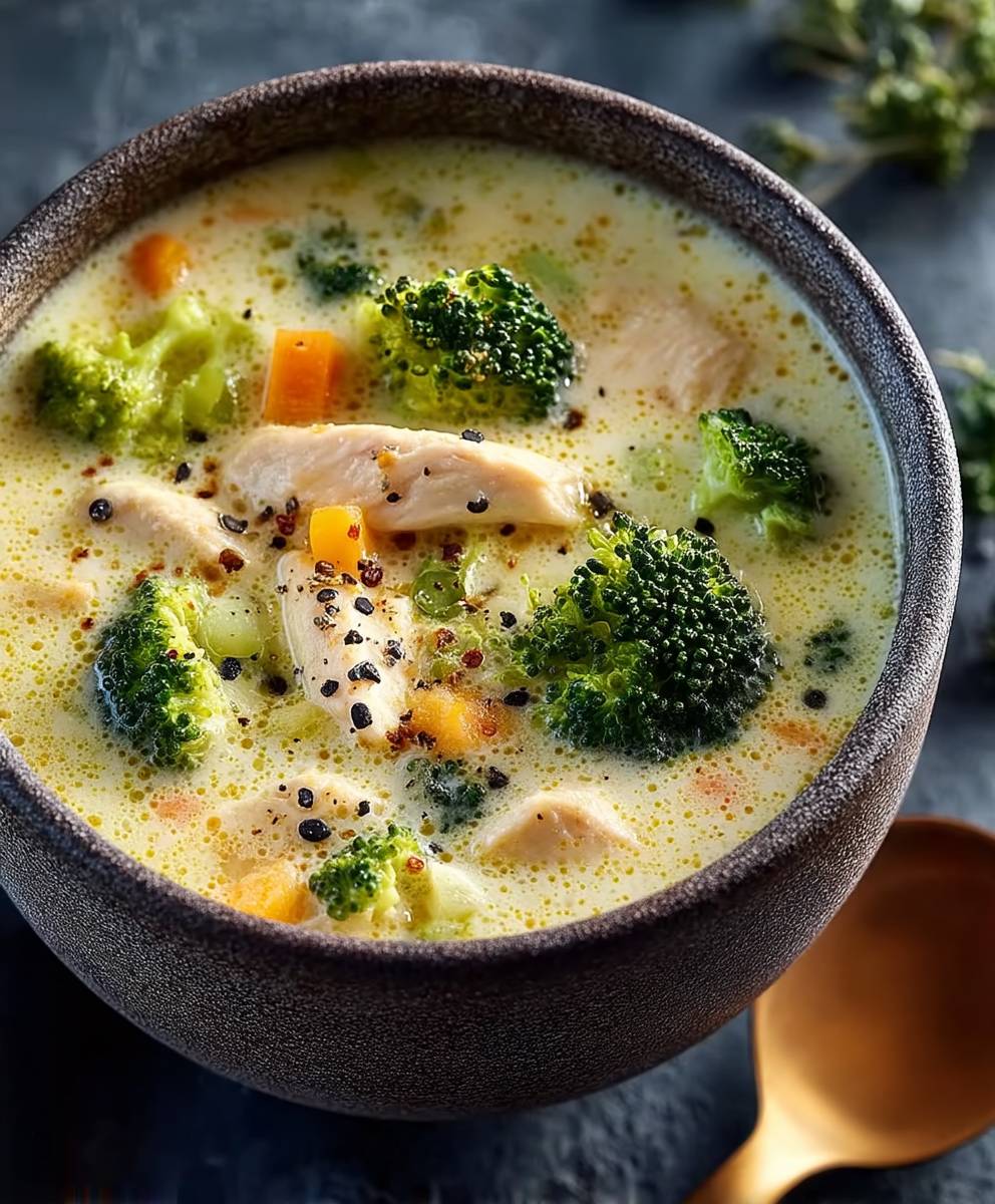 Hühner Brokkoli Suppe gesund
