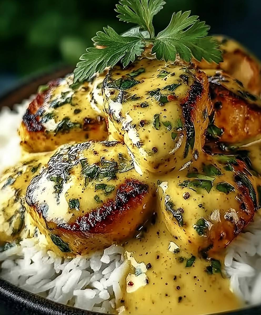 Honig Senf Hähnchen Reis