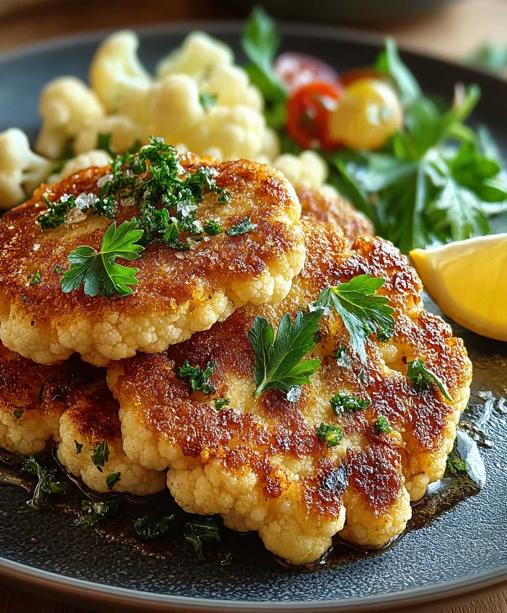 Blumenkohl Schnitzel zubereiten