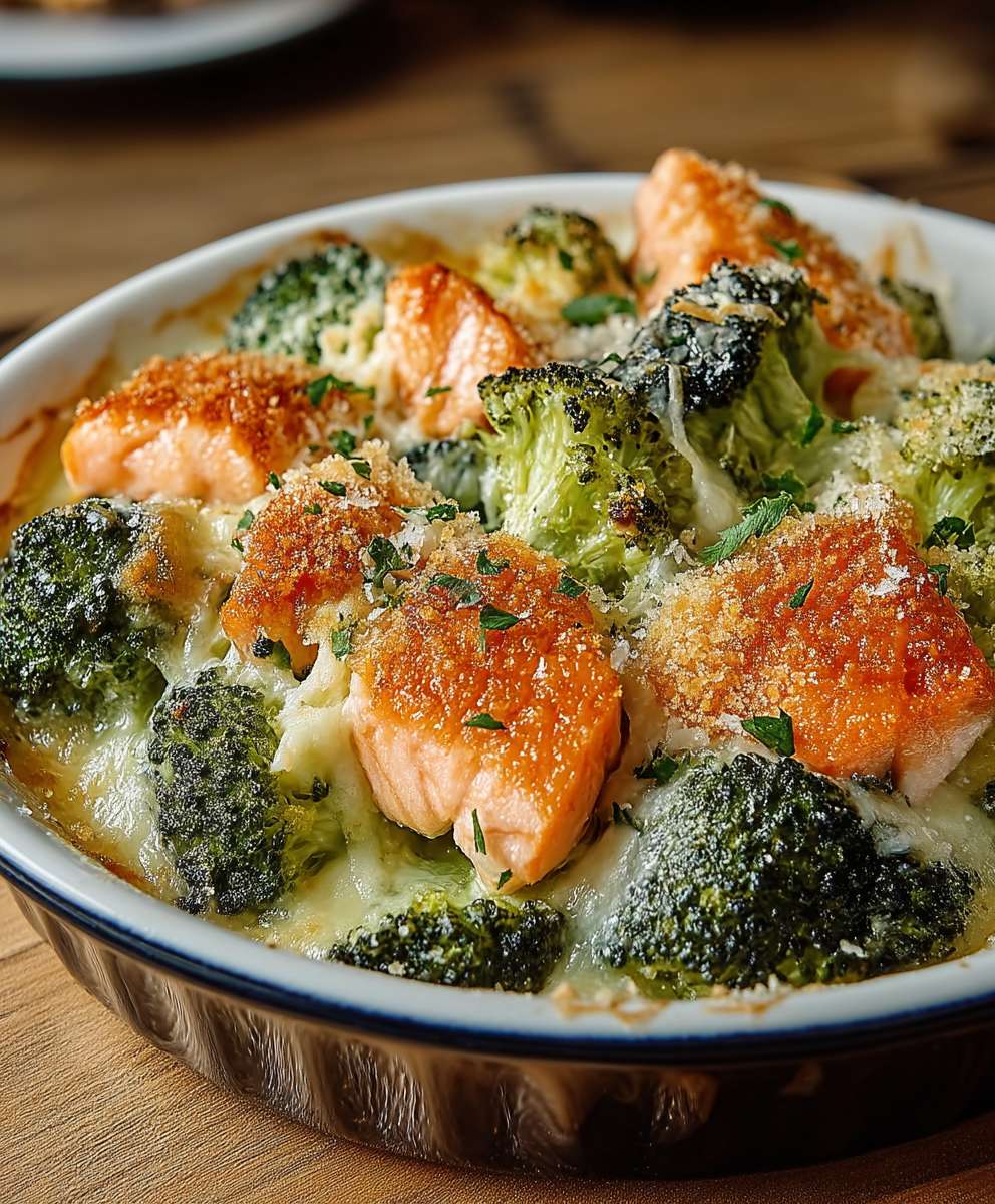 Lachs Brokkoli Gratin