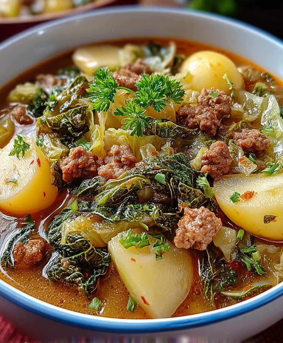 Wirsingeintopf Hackfleisch Kartoffeln