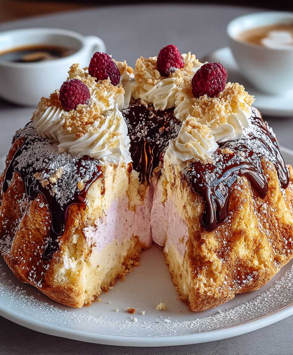 Donauwelle Gugelhupf mit Cheesecake