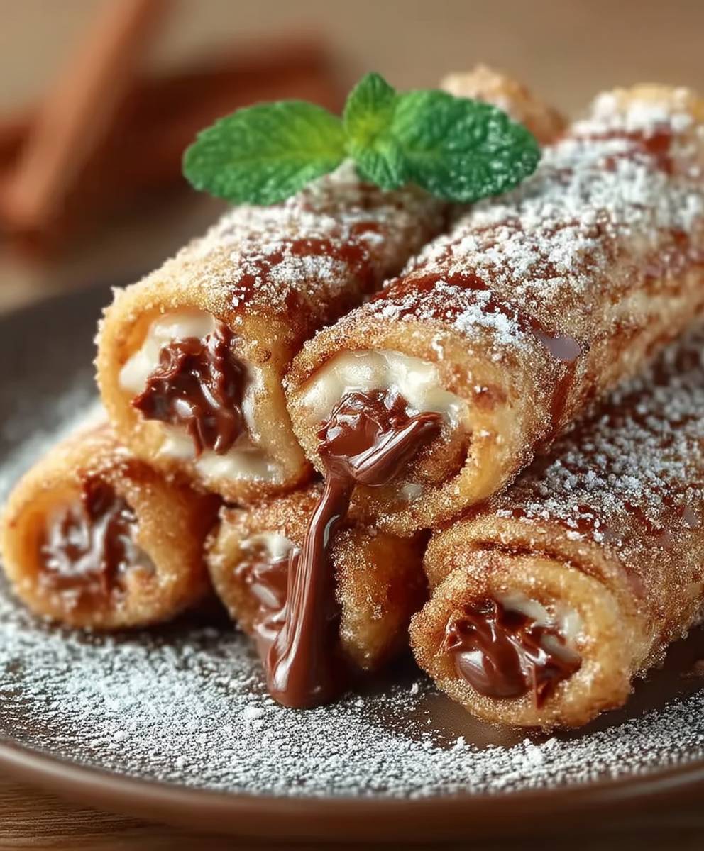 Nutella Zimt French Toast Rollen