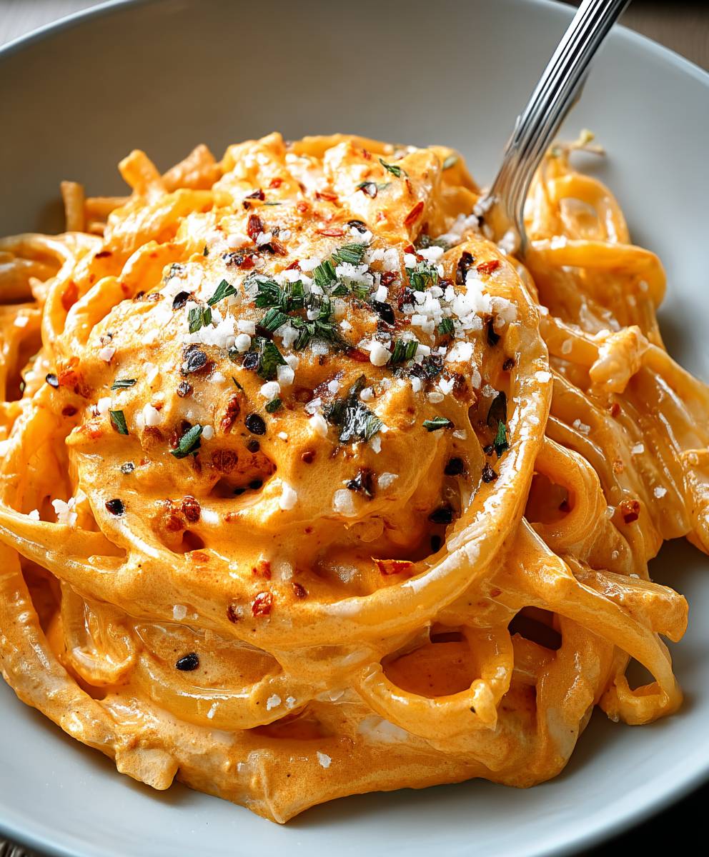 Ajvar Käse Sahne Sauce