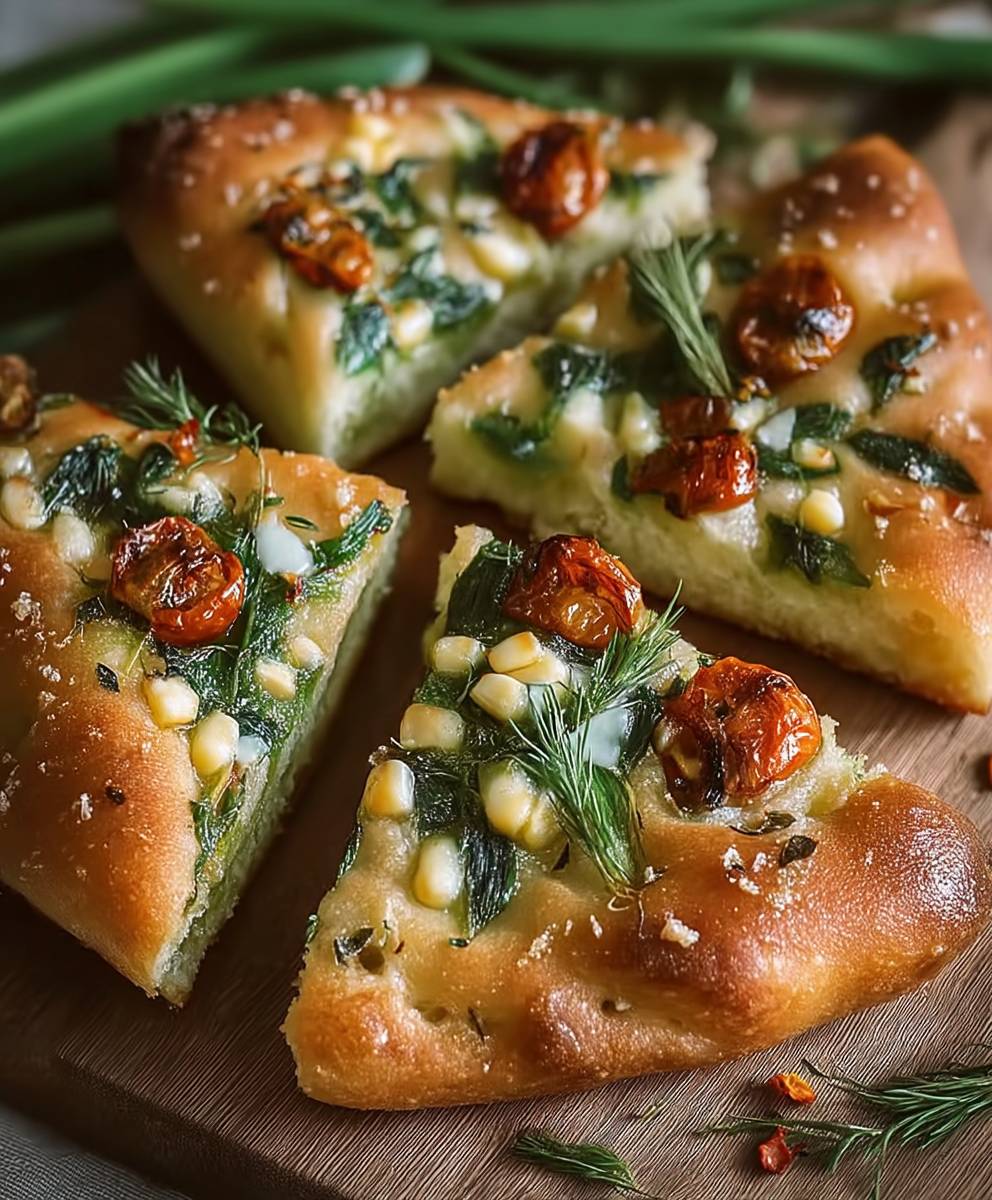 Bärlauch Focaccia backen