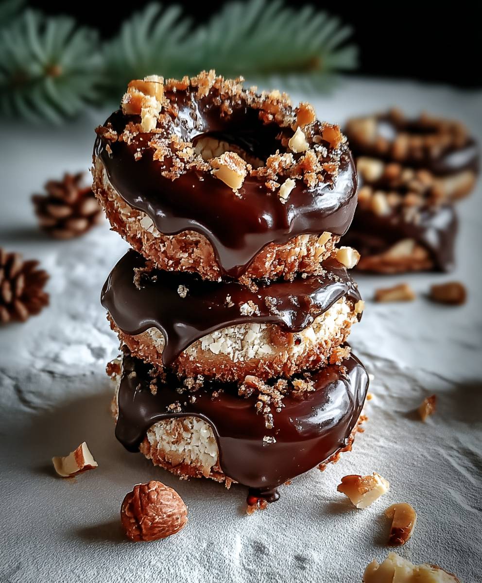 Nougat Ringe Zartbitterschokolade