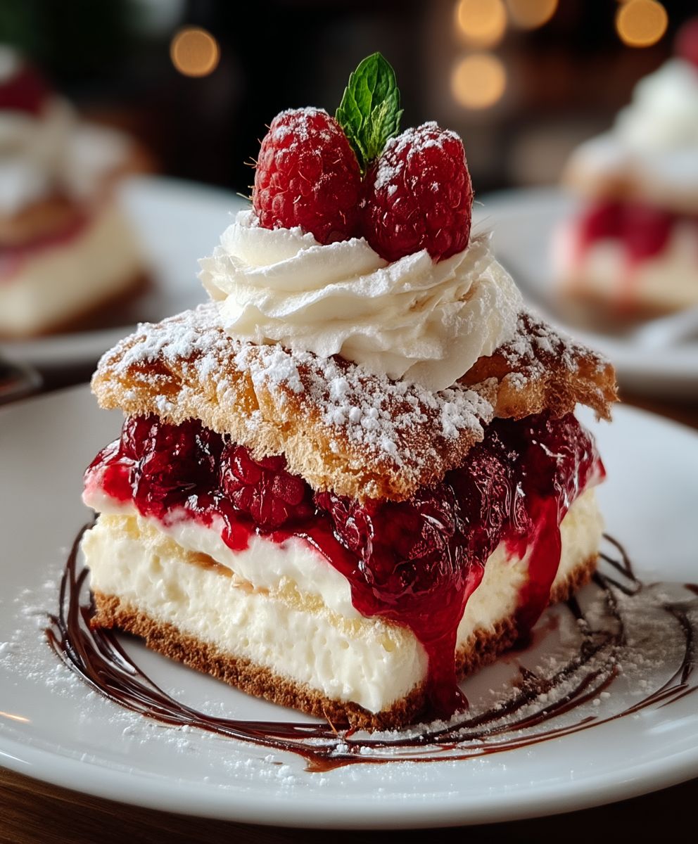 Vanillekipferl Himbeer Tiramisu
