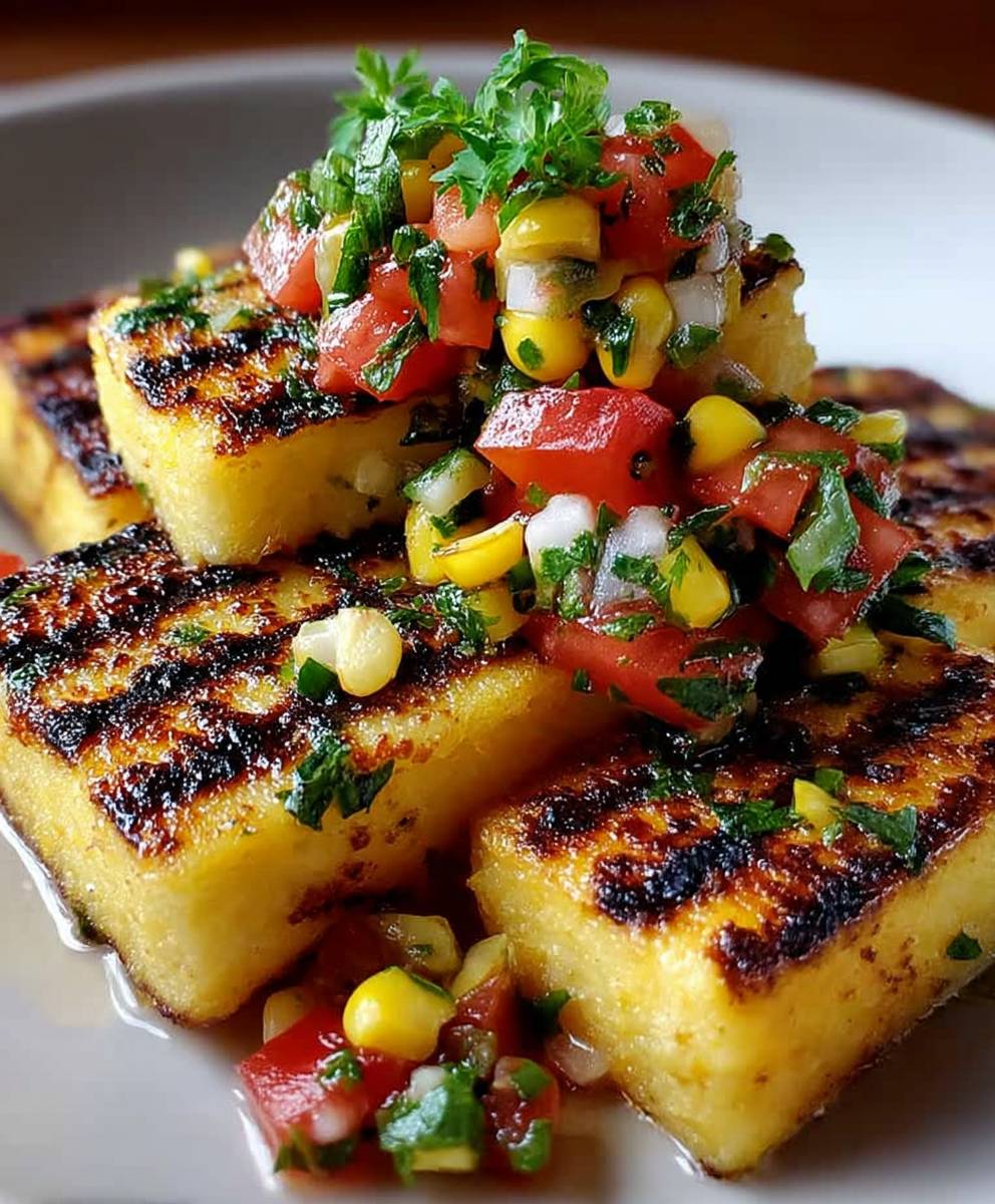 Gegrillte Polenta Maissalsa