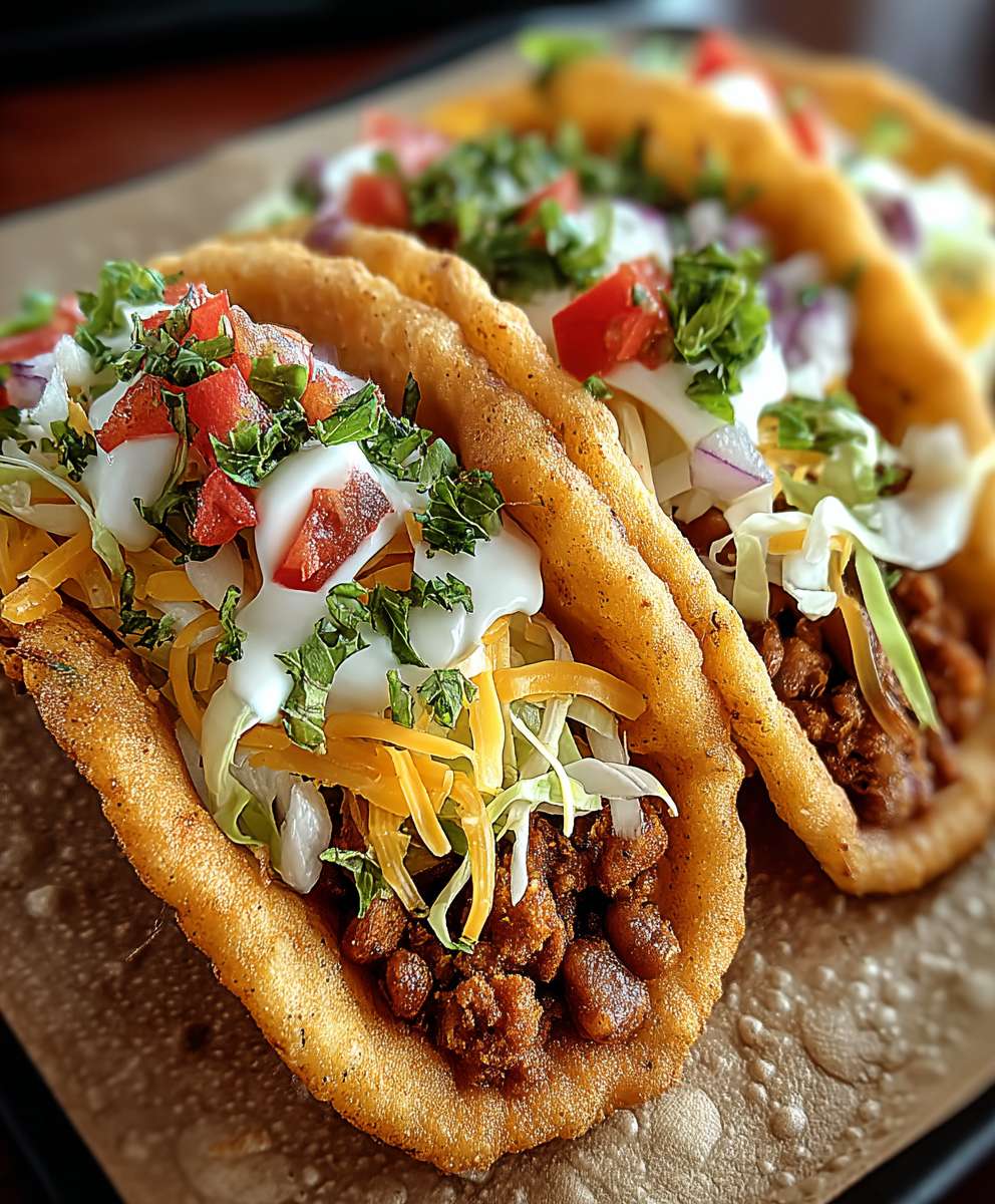 Frittierte Brottacos