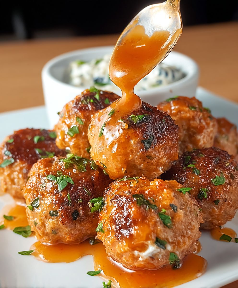 Buffalo Hähnchen Fleischbällchen