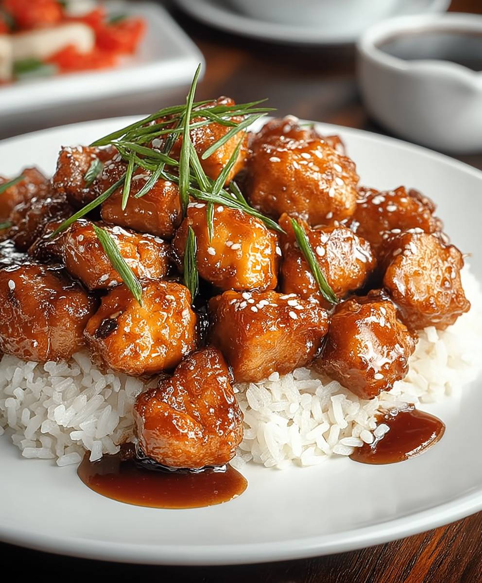 Bourbon Hähnchen zubereiten