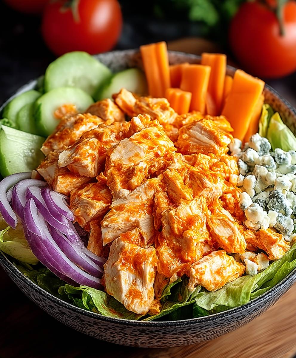 Buffalo Hähnchensalat