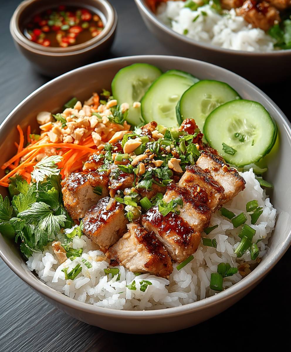 Thailändisches Erdnuss Hähnchen